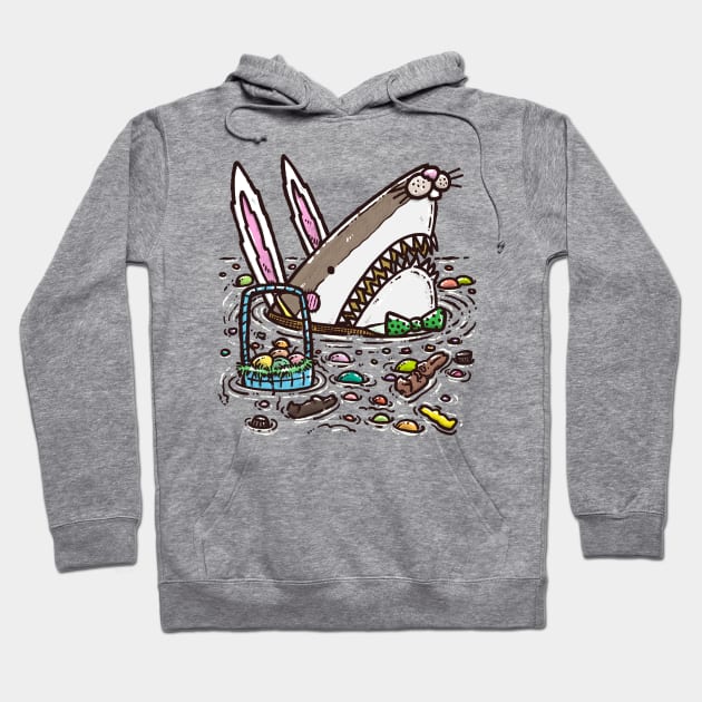 The Easter Bunny Shark II Hoodie by nickv47